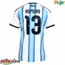 Camiseta Argentina Cristian Romero #13 Primera Equipación para mujer Mundial 2026 manga corta